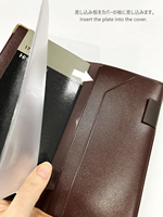 Anpassbares Japanisches Original Einfaches Design Praktischer PVC-Slim-Kompakt-Tagebuchumschlag Modell P16