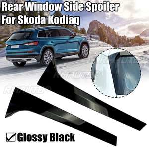 Paire d'extensions de spoiler latéral de lunette arrière pour Skoda Karoq KODIAQ 2017-2021, aileron de toit arrière, bord latéral, rabat arrière, spoiler vertical arrière - Product Image 1