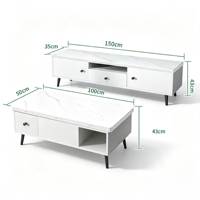 Table basse relevable de luxe, table à manger convertible multifonctionnelle, table pliable 2-en-1 pour salon