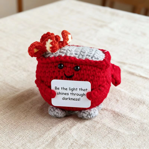 Poupée <span class=keywords><strong>au</strong></span> crochet prête à poser, modèle tendance pour débutants, en forme d'extincteur rembourré, couleur rouge - Product Image 1