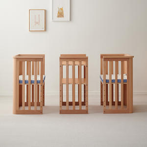 Cama Infantil Multiusos de Madera de Haya con Diseño Moderno y Simple para Decoración del Hogar, Ajustable y Combinable, NUEVO DISEÑO <span class=keywords><strong>2026</strong></span> - Product Image 3
