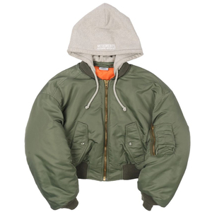 Giacca Bomber uomo con cappuccio cappotto Vintage giacca Unisex <span class=keywords><strong>Varsity</strong></span> Jersey Washed felpa con cappuccio colore e stile personalizzati, tessuto e Logo - Product Image 3