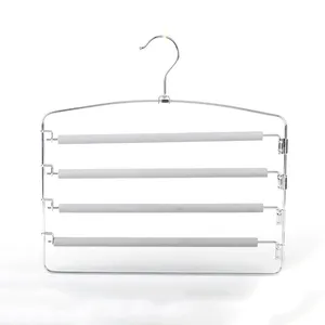 New hot sale multi function multi layer 5 tier scarf trousers clothes hanger