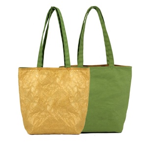 Waterproof Eco Friendly DuPont Travel Beach <b>Tote</b> <b>Bag</b> Brown Tyvek Paper Women Handbags <b>with</b> <b>Small</b> <b>Zipper</b> <b>Bag</b> - Product Image 6