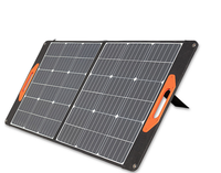 Panel Solar Monocristalino Laminado ETFE de 100W, Portátil, con USB, DC y Tipo-C para iPhone, iPad y Dispositivos Electrónicos