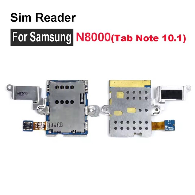 SIM Reader Sim Card Holder Tray Slot Flex Cable For Samsung Galaxy Note 10.1 N8000 GT-N8000