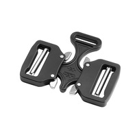 Sangle de corde en alliage zinique 3 points 3 voies côté boucle en métal tactique boucle à dégagement rapide pour collier de gilet