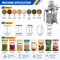 Machine d'emballage automatique VFFS pour sachets de 5g de cacahuètes, sel, gel de silice, sucre blanc, noix, haricots mungo, snacks et aliments