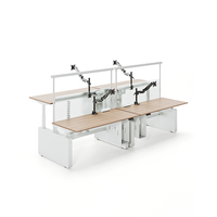 Bureau de travail intelligent convertible moderne avec système de levage électrique, double moteur, capacité de 120 kg, poste de travail debout, table élévatrice pour ordinateur