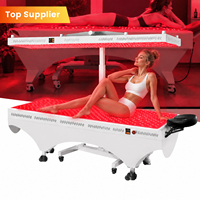 Lit de luminothérapie rouge pour tout le corps, panneau LED infrarouge proche 660nm 850nm, 10 longueurs d'onde, écran tactile, machine de luminothérapie PDT