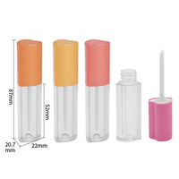 Nouveau Flacon Vide en Plastique Transparent Personnalisé 3g pour Rouge à Lèvres Liquide, Masque Lèvres, Brillant à Lèvres, Contenant Cosmétique