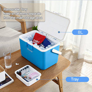 Contenitore Termico PP da 8L con Display Temperatura 2-8°C per Trasporto a Catena del Freddo di Vaccini, Reagenti Biologici e Campioni - Product Image 3