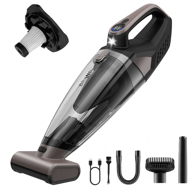 Portable Cordless Handheld Vacuum Cleaner Wet Dry HEPA Filter Car Home Pet Hair Lightweight Powerful Suction