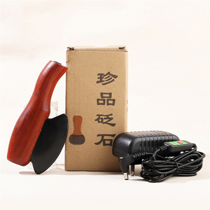 Electrotérmico Bian Stone Gua Sha Herramienta Masaje corporal Dispositivo de moxibustión Mango de madera Bian Stone Meridian <span class=keywords><strong>Massage</strong></span> Board - Product Image 6