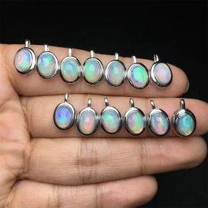 จี้คริสตัลขายส่งราคาถูก จี้โอปอลสีรุ้ง สร้อยคอจี้โอปอล เครื่องประดับ - Product Image 1