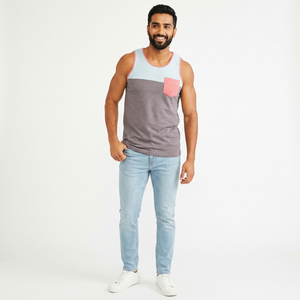 Débardeur sans manches en polyester/coton personnalisé à col en V pour hommes et garçons, logo de gym, singlet respirant en tricot, couleur unie 3D, sport, fitness - Product Image 1
