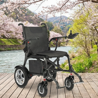 Fauteuil roulant électrique haute performance entièrement en fibre de carbone, léger, pliable, 4x4, pour l'extérieur, fauteuil de mobilité motorisé, design portable