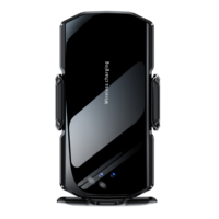 Nouveauté Support de téléphone de voiture à fixation magnétique transparente en verre trempé pour grille d'aération Charge rapide 15W Chargeur de voiture sans fil