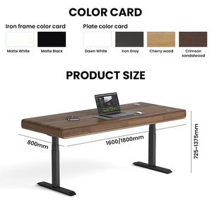 Table de bureau exécutive électrique réglable en hauteur, certifiée CE, moderne, en métal, de la marque <span class=keywords><strong>Meetco</strong></span> Factory - Product Image 3