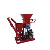 Machine semi-automatique hydraulique WT2-25 pour la fabrication de briques en terre cuite emboîtables, presse à blocs de terre compressée sans palette 4KW/18HP
