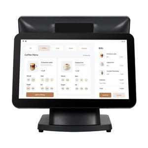 اثنين من عرض وحدات قابلة للتعديل ، نقاط البيع الطرفية بشاشة تعمل باللمس لسطح المكتب لينكس/أندرويد/ويندوز أو واي فاي 6 بلوتوث - Product Image 3