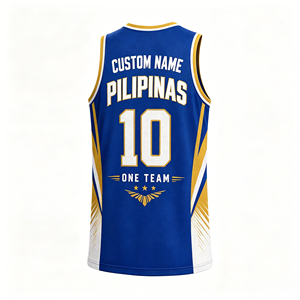 Maillot de basket-ball des Philippines personnalisé avec nom et numéro de l'équipe, maillot de sport en mesh, vêtements d'ambiance d'équipe - Product Image 6