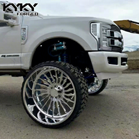 CHINA 26x16 26x14 6 Lug 6x135 pour F150 24 X 14 8 X 6.5 Lug Pattern Finition Polie Jantes Forgées 22x12 20x10 pour Yukon 6x5.5
