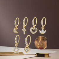 Anneau de nez Xinfocus, piercing de nez, anneau de nez 20G, boucle d'oreille pendante, acier chirurgical, piercing de créateur, boucle d'oreille pour femmes