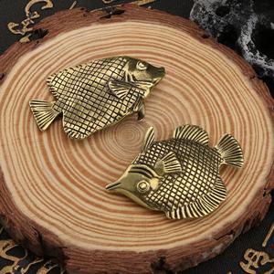 ของเล่นจำลองปลาทองเหลืองดีไซน์รูปปั้นปลาทำจากโลหะ - Product Image 6