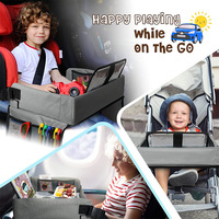 Plateau de siège auto pour enfants pour les voyages, essentiels pour les voyages en voiture, plateau de table pour siège auto pour les voyages en voiture