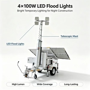 <span class=keywords><strong>Faro</strong></span> LED <span class=keywords><strong>Solare</strong></span> Mobile Elettrico <span class=keywords><strong>a</strong></span> 3 Pannelli con Palo da 6,5-9 Metri, Batteria al Litio, Bassa Rumorosità, Prezzo di Vendita Diretta dalla Fabbrica - Product Image 3