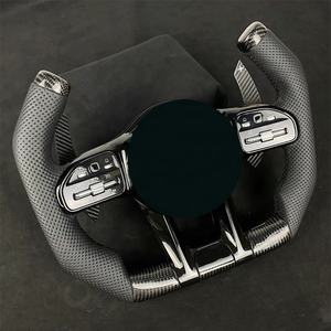 Accesorios de Carreras, Funda de Volante de Fibra de Carbono, Soporte de Volante para Juegos, Volante de Barco para Mercedes-Benz <span class=keywords><strong>A200</strong></span> - Product Image 3