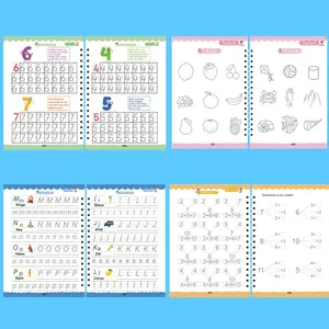 Cahier de pratique magique grand format avec lignes pointillées pour la calligraphie précoce des enfants d'âge préscolaire - Product Image 4