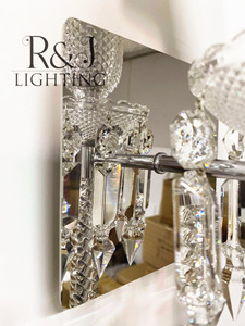 Sang trọng Châu Âu Đèn trang trí bacarat Torch pha lê ánh sáng duy nhất phòng khách phòng ngủ LED Tường Đèn sconce - Product Image 5