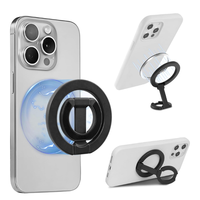 Penyangga Ponsel Lipat Magnetik Dua Sisi Terbaru untuk iPhone 17 16 15 14, Penyangga Ponsel yang Dapat Disesuaikan dengan Pegangan Magnet
