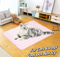 Tapis rafraîchissant pour animaux de compagnie, coussin de couchage réversible quatre saisons, coussin universel pour animaux de compagnie pour chiens et chats