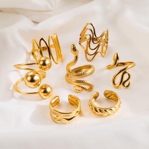 Stainless Steel <b>Gold</b> Plated <b>Rings</b> Animal Fashion Jewelry <b>Ring</b> Retro Personality <b>Gold</b> <b>Snake</b> Finger <b>Ring</b> Filled Jewelry - Product Image 5