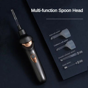 Outil d'aspiration pour le nettoyage des oreilles, cuillère lumineuse pour l'extraction des cérumines avec lumière et fonction de charge, nettoyeur lumineux - Product Image 5