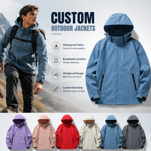 Chaqueta de Invierno para Hombre, Chaqueta Casual con Cierre, Cortavientos, Impermeable, para Montañismo y Turismo al Aire Libre - Product Image 1