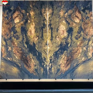 Lujosa losa grande de mármol blanco cristalino Da Vinci con diseño decorativo de <span class=keywords><strong>libro</strong></span> para paneles de pared interior y tableros de mesa - Product Image 2