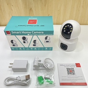Caméra Wifi à double objectif 390Eyes, vision nocturne 1080P, surveillance panoramique à domicile, stockage sur le cloud IPC - Product Image 3