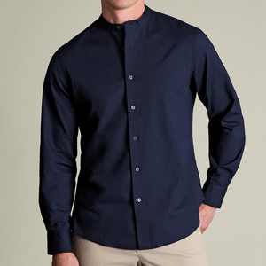 green emerald velvet dress Marcella Dress Shirt, Collarless - White | Men's Evening Shirts main image 0