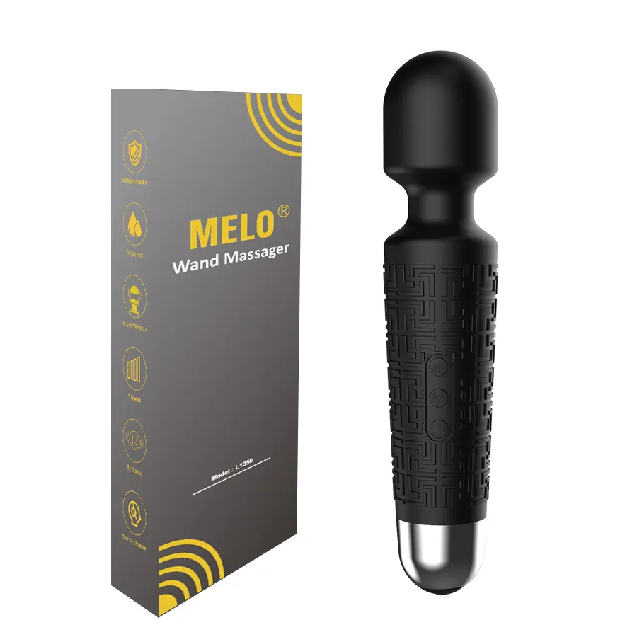 MELO Upgraded 50 Modi Handheld Wireless Mute Wiederauf lad bares persönliches Massage gerät für den Nacken-Schulter-Rücken-Körper lindert Muskel verspannungen