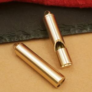 Ретро открытый латунный свисток детский спасательный брелок кулон для выживания для кемпинга и рефери свисток - Product Image 2