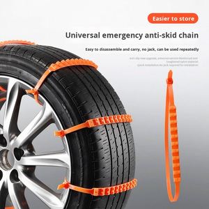 Chaînes antidérapantes pour accessoires automobiles, attaches de pneus non dommageables, chaînes à neige universelles pour SUV, fourgonnette, accessoires automobiles légers - Product Image 3