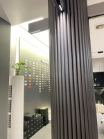 Panneaux muraux en bois-plastique WPC de haute qualité, à motif ondulé 3D, pour la décoration, planches de qualité supérieure en architecture et design