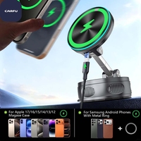 Chargeur de voiture sans fil magnétique 15W, support de téléphone pour tableau de bord avec adhésif puissant 45LBS, charge rapide Qi pour iPhone Samsung