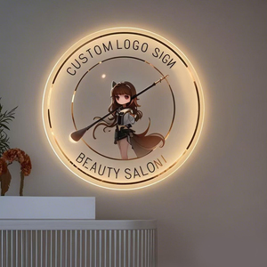 Letrero Comercial Acrílico Espejo Dorado 3D con Luz, Logotipo Personalizado, Letrero LED para Empresa, Letrero Luminoso para Salón - Product Image 2