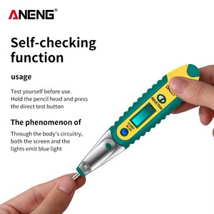 Stylo de détection de tension VD700 12-250V, outils électriques LCD, tournevis testeur numérique, stylo testeur - Product Image 5