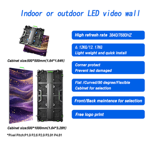 จอแสดงผล LED อลูมิเนียมหล่อขึ้นรูปแบบพกพาขนาด 500*1000 มม. สำหรับเช่าใช้งานได้ทั้งภายในและภายนอกอาคาร เหมาะสำหรับงานโบสถ์ ได้รับการรับรองมาตรฐาน CE อัตราการรีเฟรช 3840Hz - Product Image 3